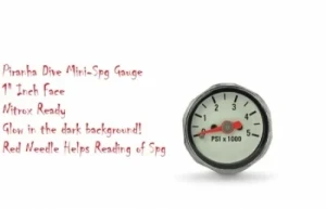 Mini Spg Nitrox Ready! PSI / White Face Model 