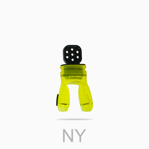 NewLowerPricingMoldableMouthPieceColorHighVisYELLOW