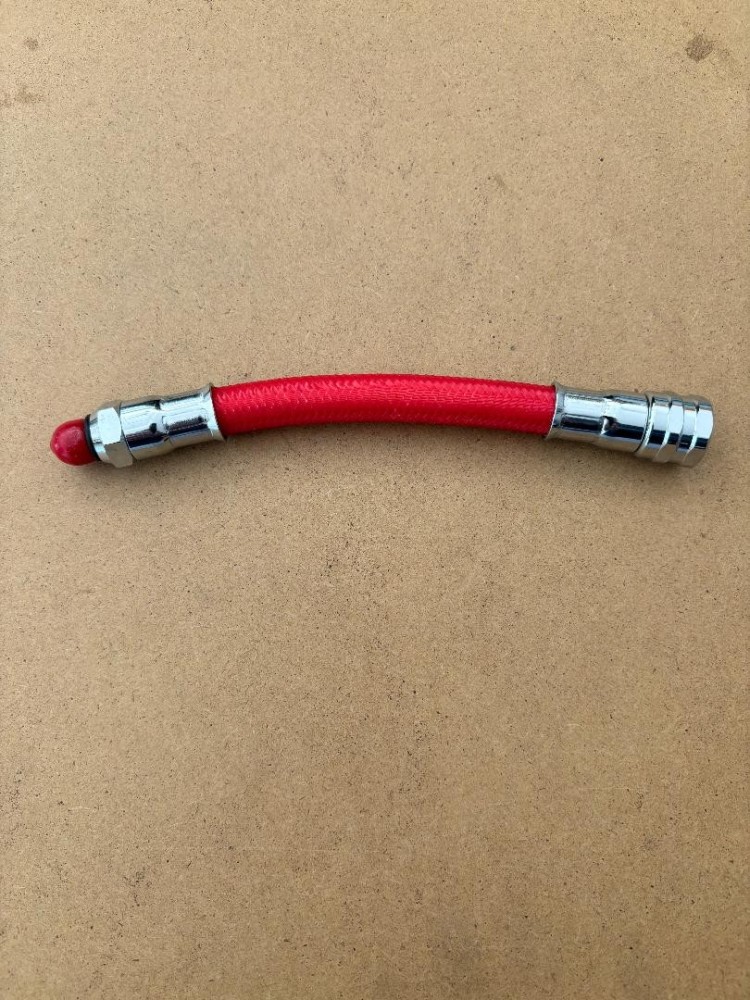 NEW6InchDoubleBraidedLowPressureHoseRED