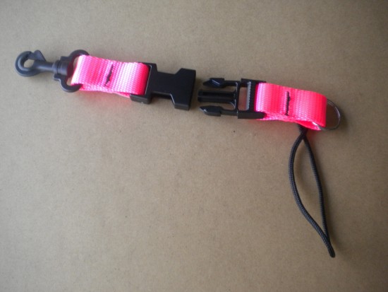 Lanyardw1inchplasticclipPinkWebbing
