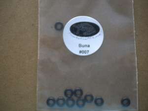 #007 Buna 10 Pack O-Rings "Regulator Piston Rings; Small HP Seals" - Product Image