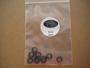 #010 Buna 10 Pack O-Rings "LP Hose/2nd Stage Interface Power Inflator Stems, Regulator Hose; Swivel End; Piston Barrel - Product Image