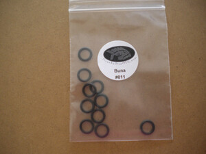 #011 Buna 10 Pack O-Rings "Low Pressure Regulator Hose: male end; regulator port plugs; hose adapters; J-Regs