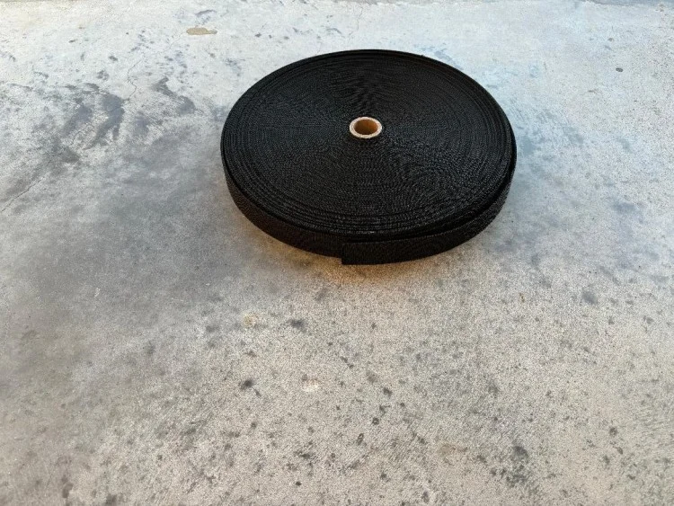 New112InchNylonWebbingBLACKMediumStiffVersion