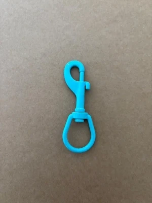 New! 1" Inch / 100mm Powder Coated Stainless Swivel Bolt Snap "Blue Body!" - Product Image