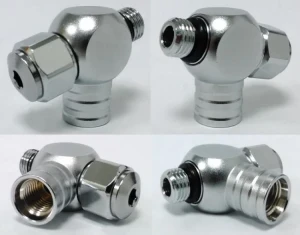 New! 1 to 2 Port Swivel Adapter for Low Pressure Applications & one LP port plug - Product Image