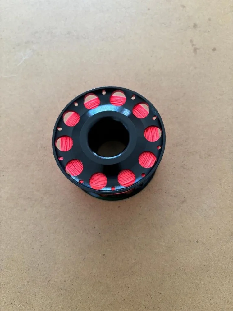 New100ftAnodizedBlackAluminumBodyWFLATHighVizORANGELINEGenII