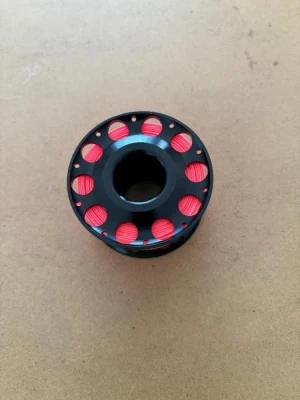 New! 100ft Anodized Black Aluminum Body W/ FLAT High Viz ORANGE LINE Gen II - Product Image