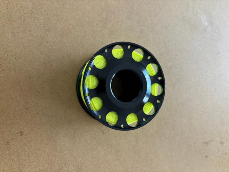 New100ftAnodizedBlackAluminumBodyWFLATHighVizYellowLINEGenII