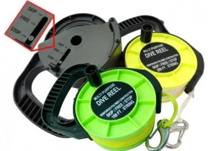 150' Recreational Reel w/ Yellow Line! "Black Body" - Product Image