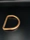 2" Aluminum D-Ring Bent GOLD Finish