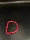 2" Aluminum D-Ring Bent Red Finish