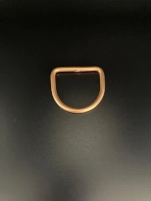 2" Aluminum D-Ring Straight GOLD Finish - Product Image