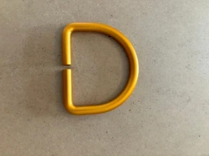 New! 2" Aluminum D-Ring Straight w/ Webbing slot GOLD Finish - Product Image