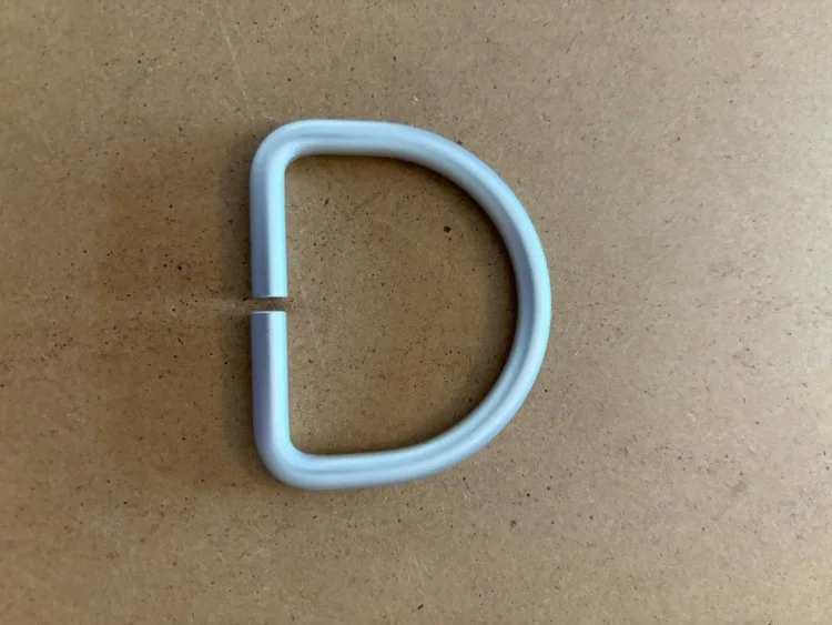 New2AluminumD-RingStraightwWebbingslotSilverFinish