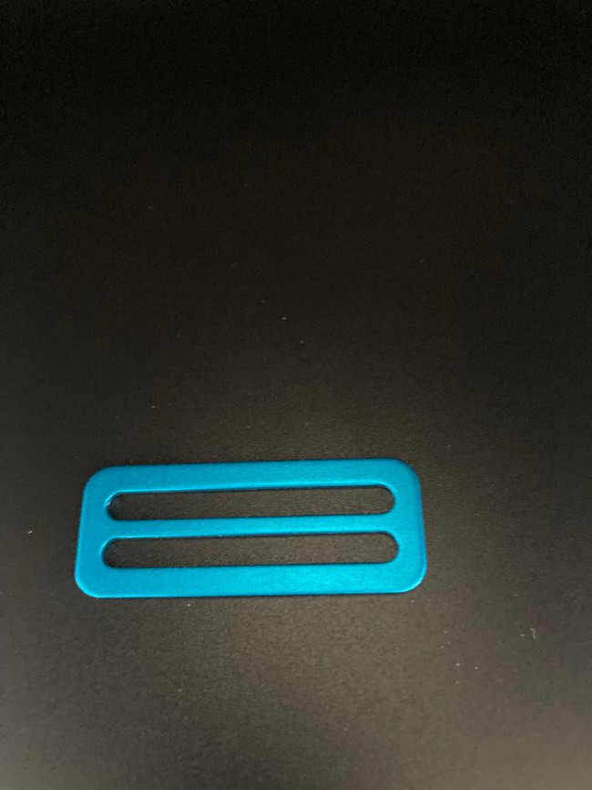 2InchLightweightAluminumSliderNoTeethsmoothBluefinish