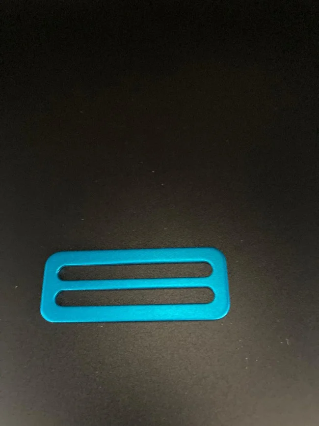 2InchLightweightAluminumSliderNoTeethsmoothBluefinish