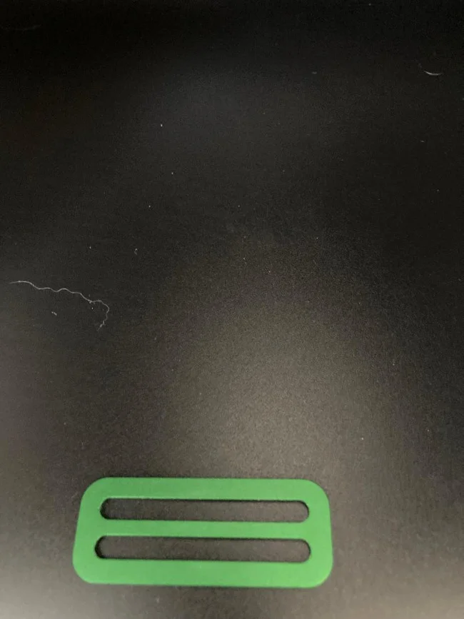 2InchLightweightAluminumSliderNoTeethsmoothGREENfinish