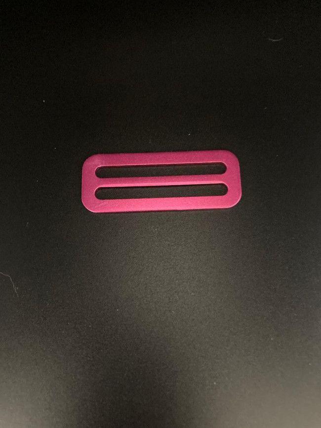 2InchLightweightAluminumSliderNoTeethsmoothPINKfinish
