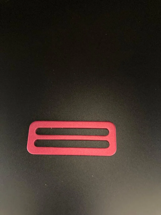 2InchLightweightAluminumSliderNoTeethsmoothRedfinish