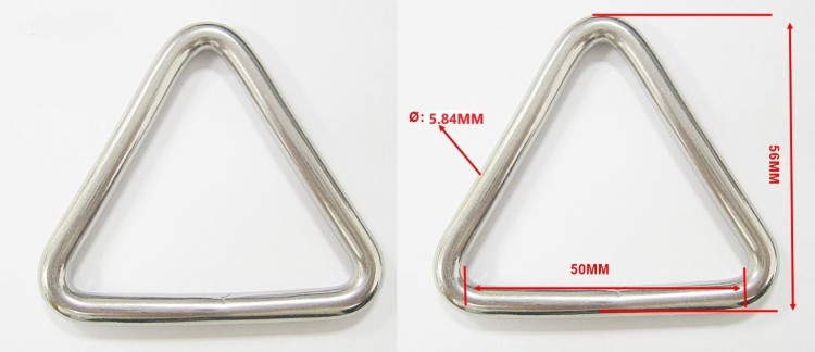 New2InchStainlessSteelTriangle304SS