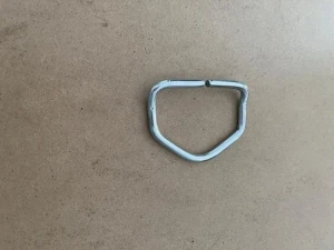 New! 2" inch Triangle Drop D-Ring BENT Version   "Open Slot Version" - Product Image