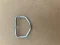 New! 2" inch Triangle Drop D-Ring STRAIGHT / FLAT Version   "Open Slot Version"