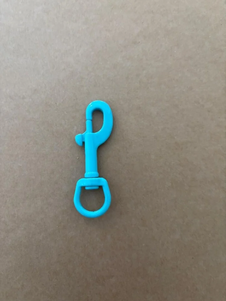 New34Inch90mmPowderCoatedStainlessSwivelBoltSnapBlueBody