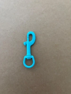 New! 3/4" Inch 90mm Powder Coated Stainless Swivel Bolt Snap "Blue Body!" - Product Image
