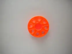 50 Feet Empty Finger Spool " Safety Orange Body" - Product Image