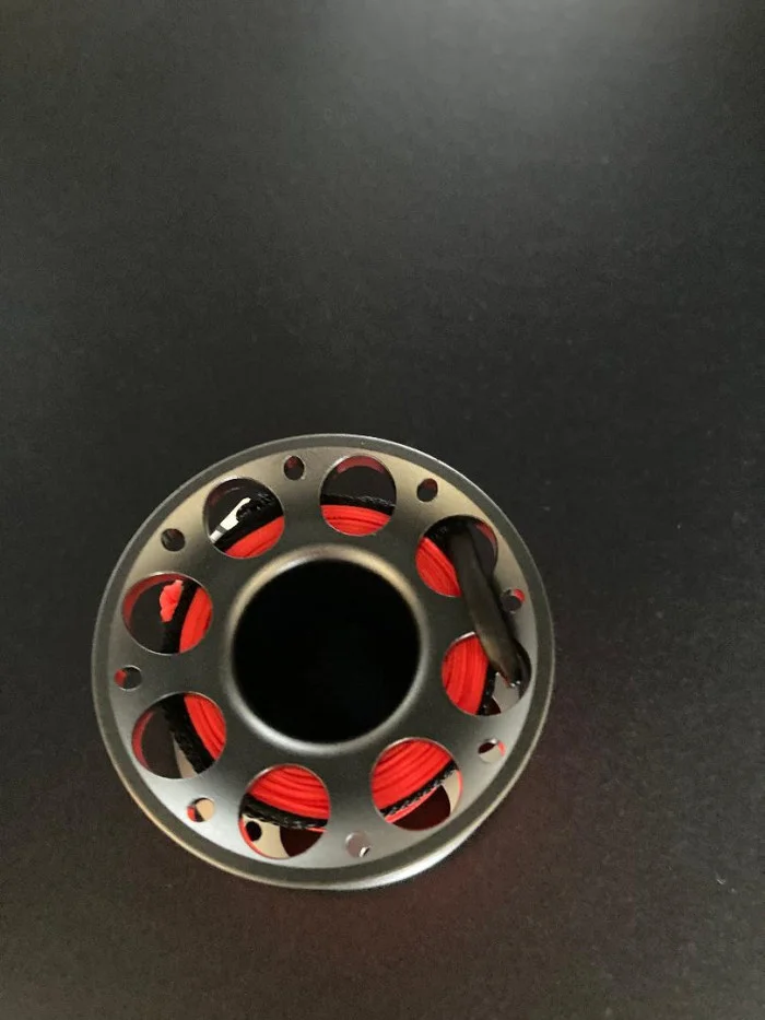 New50FootGreyAluminumBodyCompactwFlatLineHighVizORANGEFlatline