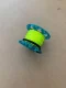 50FT Polycarbonate Engineered Finger Spool "Transparent Blue Body - Neon Yellow Line" 
