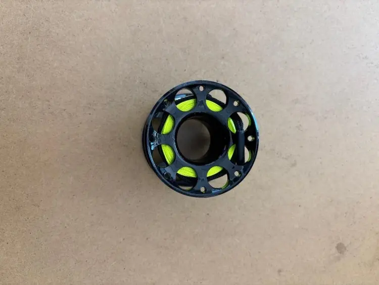 50FTPolycarbonateEngineeredFingerSpoolTecBlackBody-NeonYellowLine