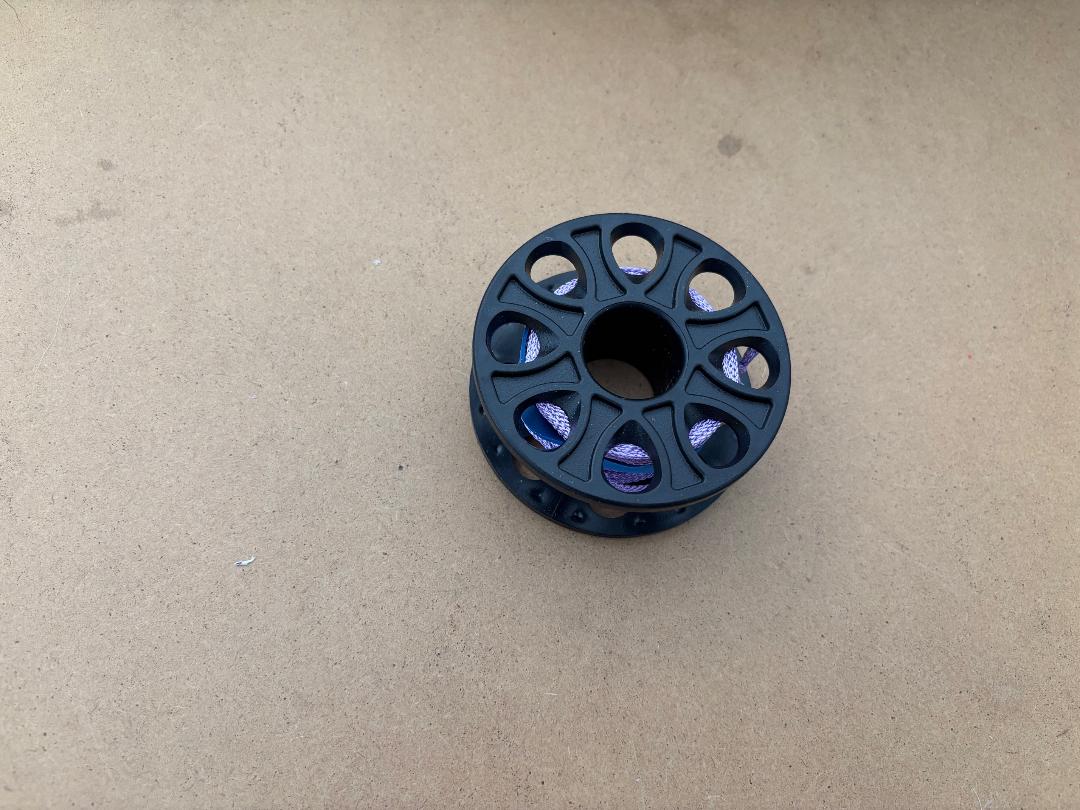 New! 66' foot Finger Spool "BLACK Body / Purple Line"