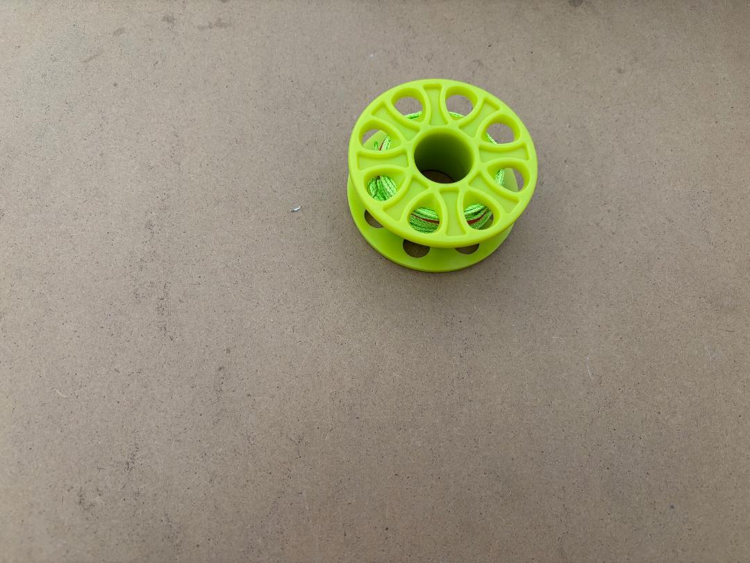 New! 66' foot Finger Spool "GREEN Body / Green Line" - Product Image