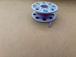 New! 66' foot Finger Spool "GREY Body / Purple Line"