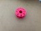New! 66' foot Finger Spool "PINK Body / Orange Line"