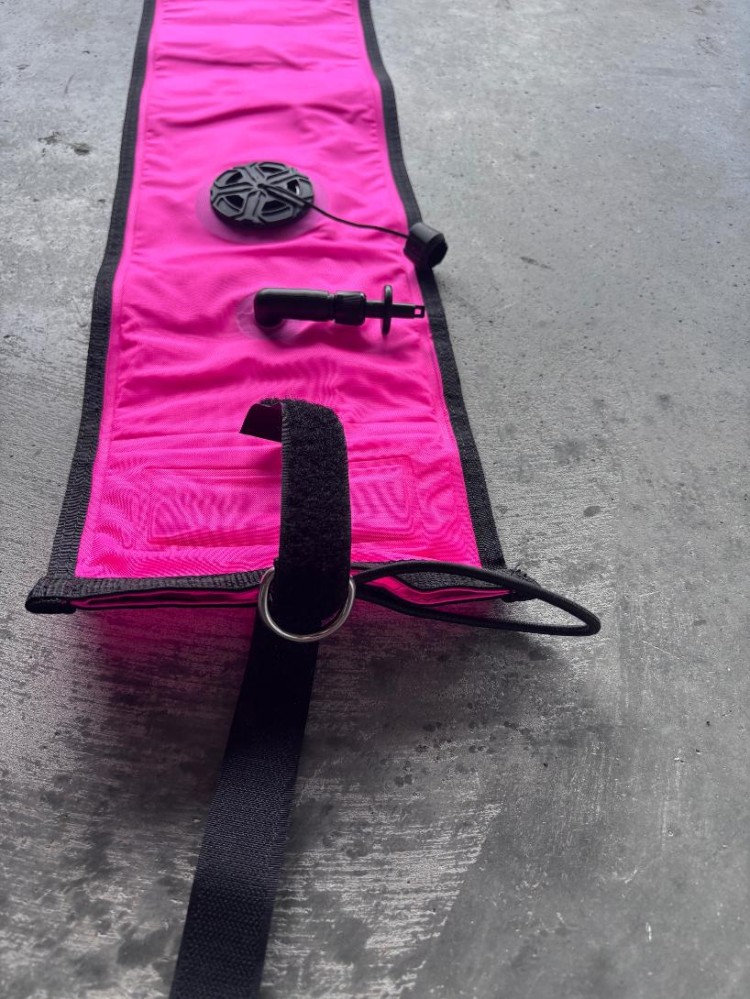 New! 6ft / 72" Inch Pink Smb w/ Low profile Opv and flapper valve at bottom