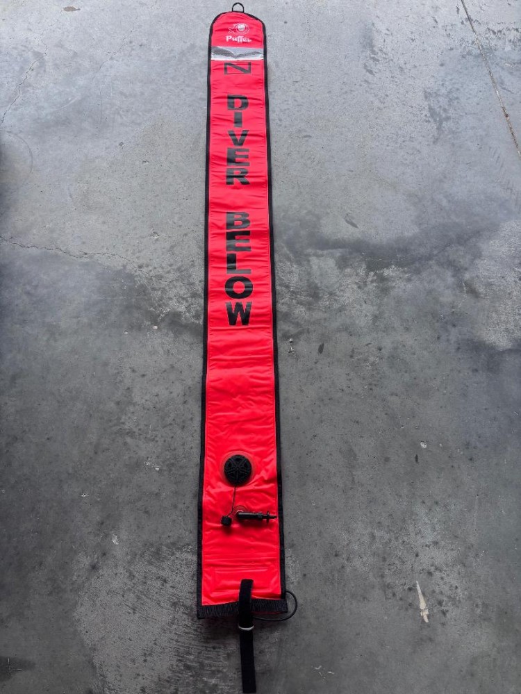 New! 6ft / 72" inches Orange Smb w/ Low profile Opv and flapper valve at bottom     - Product Image