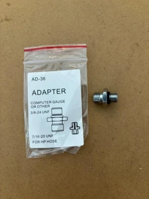 New Adapter! 3/8/24 Male to 7/16-20 Male dapter - Product Image