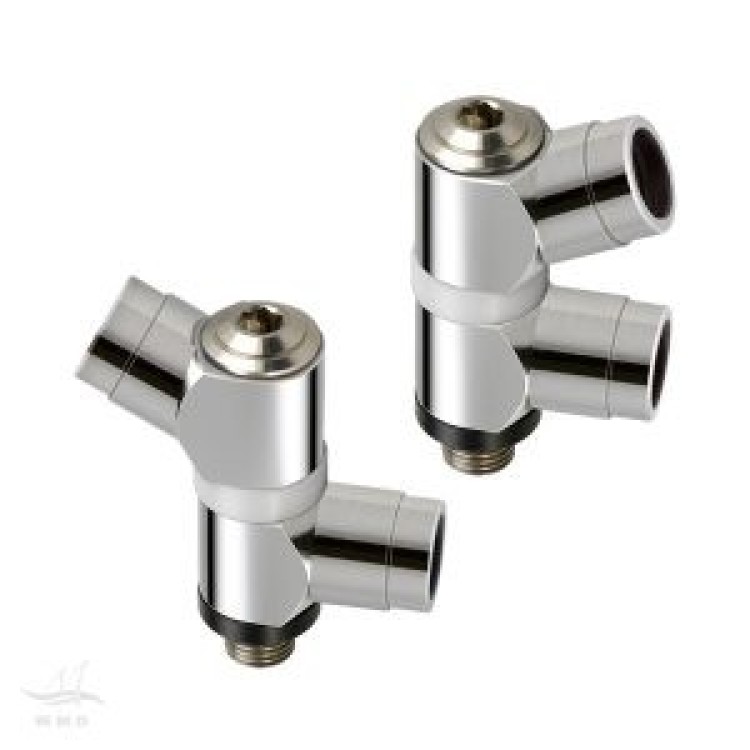 NewAdapterFirstStageLowPressure360DualSwivelHoseAdapter1Angleport1straight1Leftport