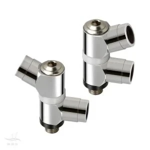 New Adapter! First Stage Low Pressure 360 Dual Swivel Hose Adapter "1 Angle port / 1 straight // 1 Left! port"  - Product Image