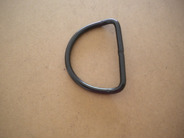 2" Aluminum D-Ring Bent Black Finish - Product Image