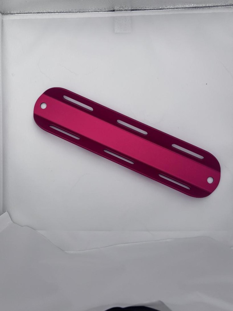 New! Aluminum Singled Tank Adapter w/ Hardware Included "Color is Candy Apple Red"   - Product Image