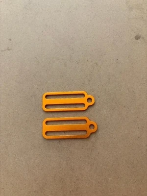 New! Anodized Mounting Hardware "COPPER-Orange" Price per Pair! - Product Image