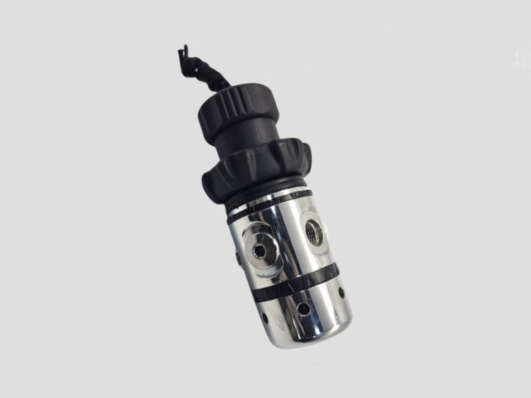 New! Balance Piston Din First Stage in chrome plated brass body  "For Pony / Stage Bottles!"  "Nitrox Ready!" - Product Image
