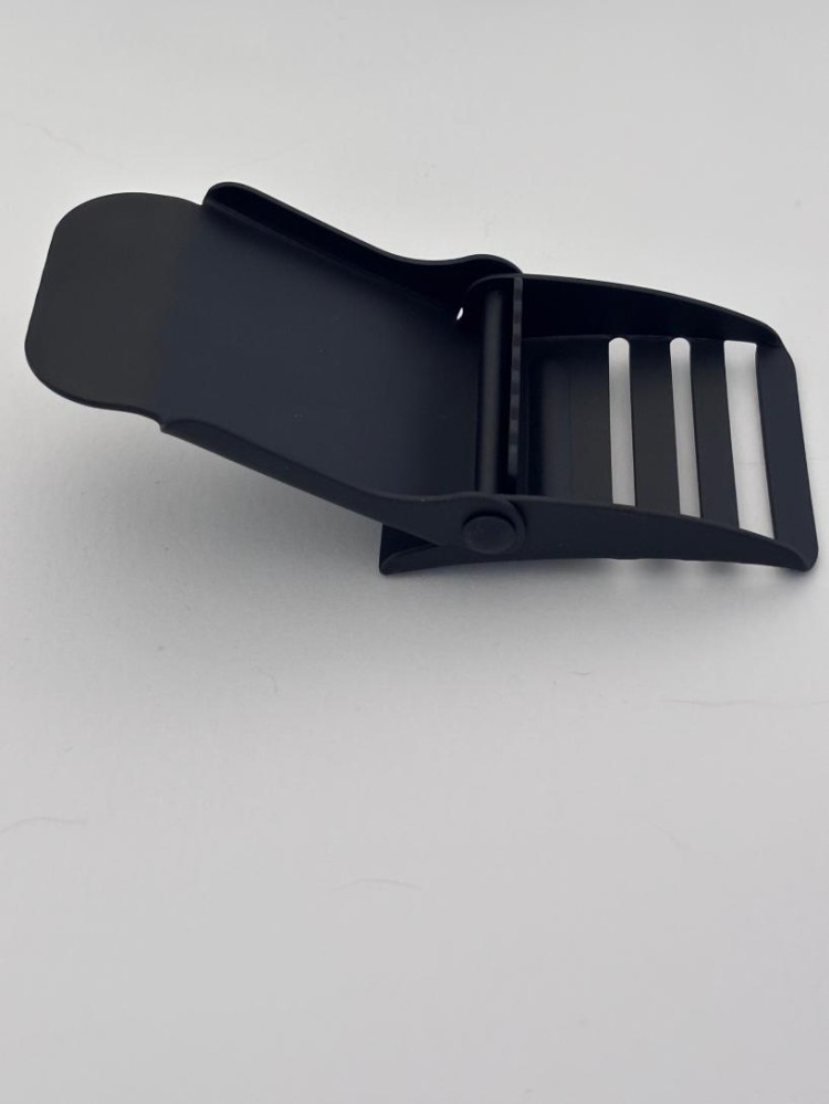 New! Black Titanium Lightweight 3 slot Buckle Curved Style 