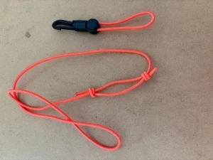 New! Bungee Regulator Neck plus Octo Holder Combo! Neon Safety Orange Bungee - Product Image