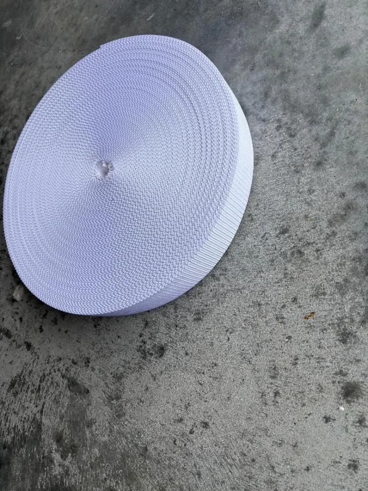 NewColor2Inch50mmBrightWHITENylon-PolypropyleneWeavedWebbing