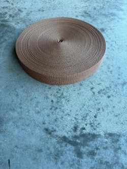 2" Inch / 50mm Coyote Brown Nylon-Polypropylene Weaved Webbing - Product Image